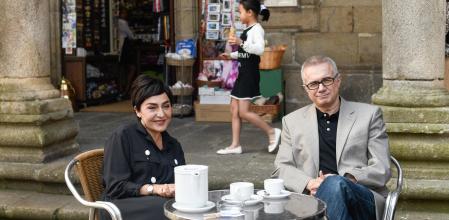 Candela Peña y Tristán Ulloa como Alfonso Basterra y Rosario Porto.