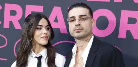 Violeta Mangriñán y Fabio Colloricchio en un evento