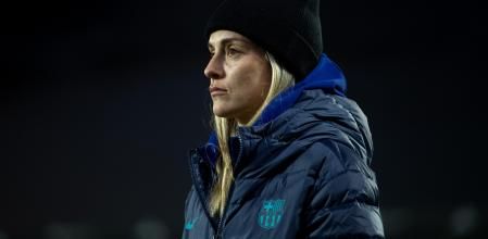 LEGANÉS (MADRID), 20/01/2024.- La jugadora del FC Barcelona Alexia Putellas antes del inicio del encuentro correspondiente a la Supercopa femenina que disputan hoy sábado FC Barcelona y Levante en el estadio de Butarque, en la localidad madrileña de Leganés. EFE / Daniel González.
