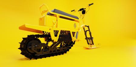 La primera moto de nieve eléctrica