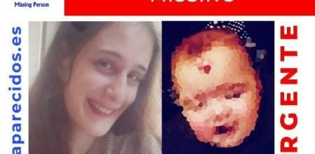 La Asociación SOS Desaparecidos emitió la alerta de la desaparición de la madre y el bebé