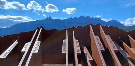 El mirador guía de Montserrat en Castellbell i el Vilar.