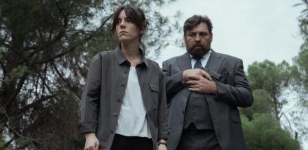 Vicky Luengo y Hovik Keuchkerian.