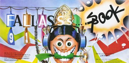 Cartel de la actividad del IVAM y la discoteca SPOOK