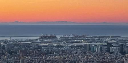 La Sierra de Tramontana vista desde Collserola.