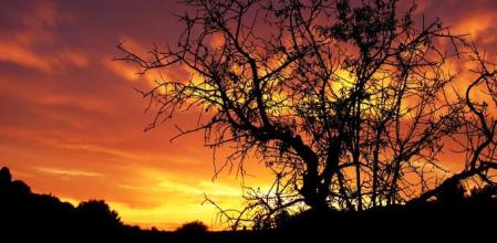 Amanecer en Alcorisa.