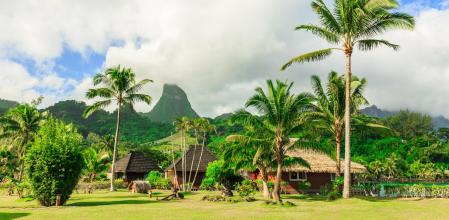 La islal de Moorea en la Polinesai Francesa