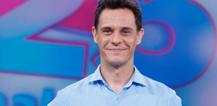 Presenter Christian Galvez during promotion tv show 25 Palabras in Madrid on Thursday, 27 April 2023.