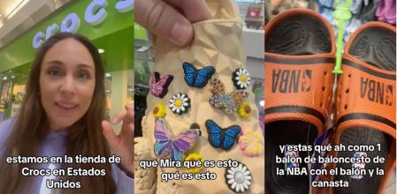 Una española en una tienda en Estados Unidos de crocs.