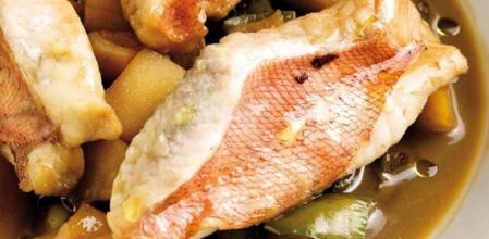 Suquet de cabracho, un guiso de pescado muy sabroso y nutritivo