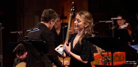 La soprano Giulia Semenzato durante el concierto dirigido por Dani Espasa