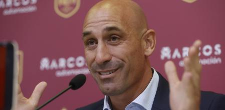 MADRID, 10/09/2023.- Fotografía d'arxiu perteneciente al 22/09/2022. Luis Rubiales, hasta ahora presidente de la Real Federación Española de Fútbol (RFEF) y suspendido durante 90 días miedo la FIFA, ha anunciado este domingo que renuncia a su cargo. 