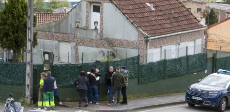 Lugar de los hechos, en la rúa dos Curros de la parroquia viguesa de Lavadores