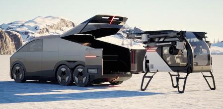 La pick-up cuenta con capacidades todoterreno y dirección en las ruedas traseras.