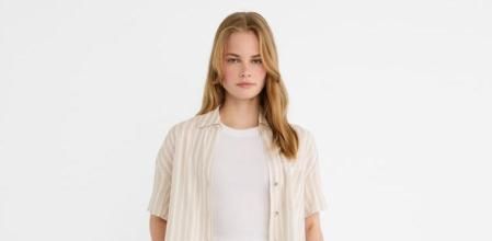 Pantalón con estampado de rayas de Stradivarius