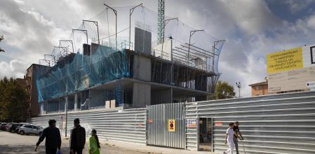 BARCELONA - CONSTRUCCION DE VIVIENDAS SOCIALES EN LA CALLE LLUIS BORRASSA-54 VIVIENDAS PARA ALQUILER SOCIAL- FOTO ANA JIMENEZ