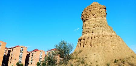 Formación similar a las Bardenas Reales de Navarra, pero en Terrassa.