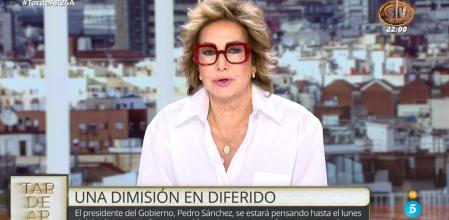 Ana Rosa Quintana, muy crítica con la carta de Pedro Sánchez: