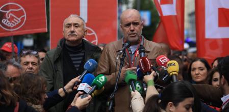Pepe Álvarez y Unai Sordo, secretarios generales de UGT y CCOO