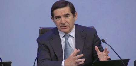 Carlos Torres, presidente del BBVA, en su intervención de este jueves
