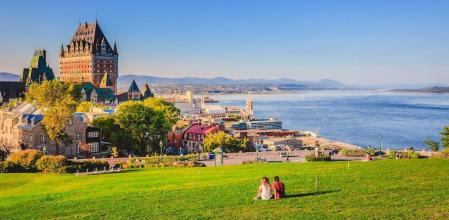 Paisaje de la ciudad de Quebec, Canadá