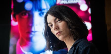 foto XAVIER CERVERA 15/05/2024 Vicky Luengo (mallorquina afincada a Madrid) que protagonitza el monòleg 'Prima facie' al teatre Poliorama, Barcelona