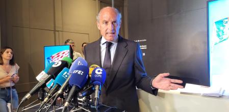 Francisco Camps en la rueda de prensa que ha dado este mediodía