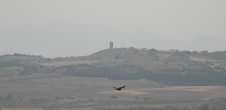 La lucha del sol con el Pilar d'Almenara.