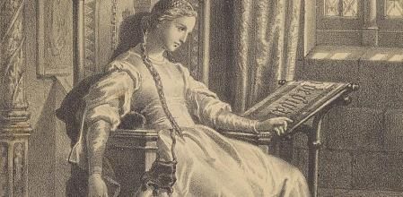 Jimena Díaz, esposa del Cid, en una representación del siglo XIX.