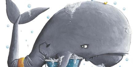 Ilustración de Pau Galindo para 'Un tiburón en la bañera' de David Machado