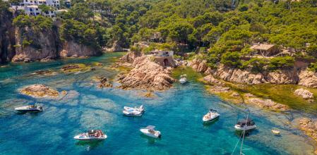 La cala de Aigua Xelida, cerca de Begur