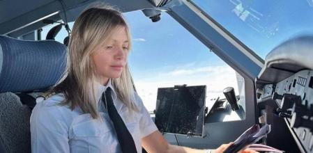 Savina Paül, piloto de avión de 30 años: “En los días de viento lo más complicado para volar son las rachas y no la fuerza, aunque para los aviones no son un problema”