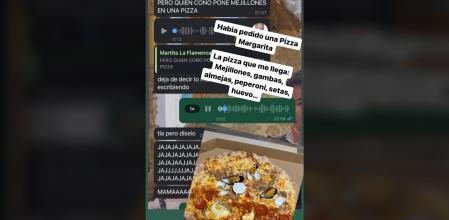 Pidió una pizza margarita, pero recibió otra que le provocó un desagrado viral en redes sociales.