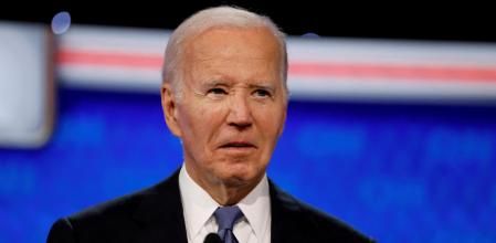 Joe Biden en el debate presidencial de la CNN, el 27 de junio de 2024