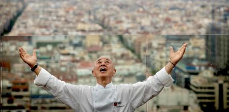 El chef Nobu Matsuhisa en su hotel de Barcelona