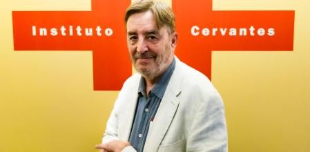 Luis García Montero, director del Instituto Cervantes, durante la entrevista en la sede de la institución