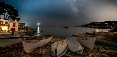 La Vía Láctea del verano en Palamós.