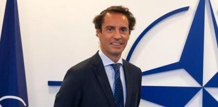 NATO Secretary General Jens Stoltenberg with Javier Colomina Píriz, Deputy Assistant Secretary General for Political Affairs and Security Policy and NATO Secretary General’s Special Representative for the Caucasus and Central Asia