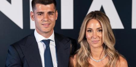 Alice Campello and Alvaro Morata at photocall for 15 edition of Vanitatis awards 2023 in Madrid on Thursday, 25 May 2023.