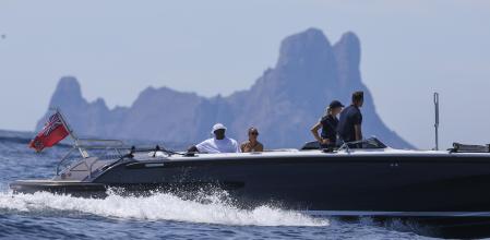 Former basketball Michael Jordan and Yvette Prieto on holidays in Ibiza 22 June 2024