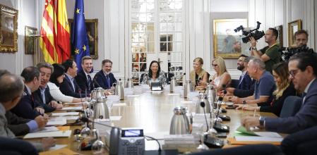 La reunión de la Junta de Síndics de Les Corts de este martes.