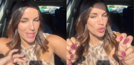 La influencer contando el intento de estafa a través de una llamada telefónica