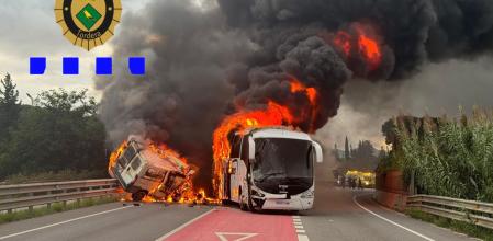 Imagen del accidente en Tordera