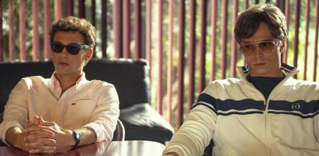 Monsters: The Lyle And Erik Menendez Story. (L to R) Cooper Koch as Erik Menendez, Nicholas Chavez as Lyle Menendez in episode 202 of Monsters: The Lyle And Erik Menendez Story. Cr. Miles Crist/Netflix © 2024