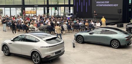 Acto de presentación de la marca de coches china Xpeng en Madrid