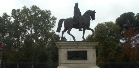 Estatua ecuestre de Espartero en Madrid.