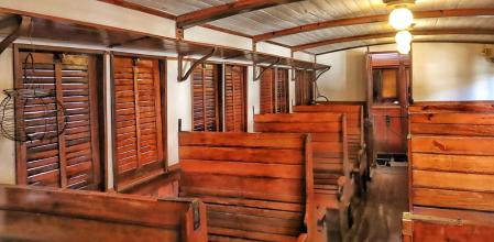 Interior del vagón de 3º clase de 1905.