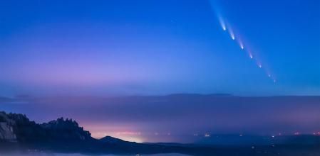 El cometa C/2023 A3 en Sant Llorenc del Munt.