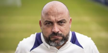 Retratos al entrenador del RCD Espanyol, Manolo González, para la entrevista con Guyana Guardian. Ciutat Esportiva Dani Jarque, 15 de Octubre de 2024