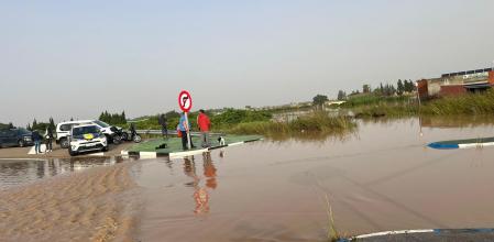 Ímagenes del desbordamiento del río Xúquer en Cullera.